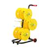 Wire Spool Rack with Wheel,Removable Electrical Wire Spool Holder Cart,Transportable 8 Axle Cable Caddy,for Industrial and Retail Use(6 reel) view 1
