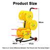 Wire Spool Rack with Wheel,Removable Electrical Wire Spool Holder Cart,Transportable 8 Axle Cable Caddy,for Industrial and Retail Use(6 reel) view 2