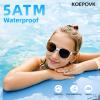 Koepovk Unisex Smart Ring with LED Display, Touch Controls, and Charging Case - Tracks Activity, Sleep, Heart Rate, and Blood Oxygen, IP68 Waterproof (Black, #9) view 4