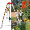 JIANSMZ Aluminum Confined Space Tripod Kit,1200 1800 260 Lbs Winch Fall Protection Emergency Sewer Rescue Tripod,Heavy Duty Lifting and Rescue Equipment for Fire-Fighting,2600Lbs view 1