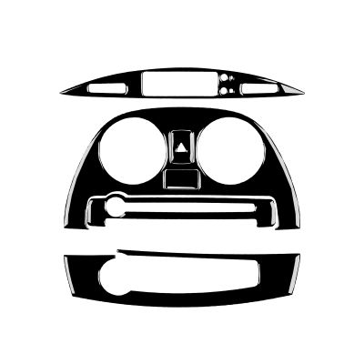 PJFUS Piano Black Car Dashboard Central Multimedia Control Panel Sticker Set Interior Accessories Compatible with Mitsubishi Eclipse(DK2A/DK4A) GS/SE/GT 2006-2012&GS Sport Spyder/GT Spyder 2007-2012