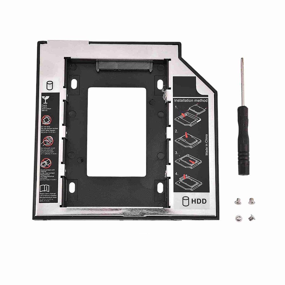 2.5in HDD Bracket for Laptop, Internal HDD Bracket, Hard Disk Drive Bracket, SATA I II III HDD SDD Connector, 9.5mm Thickness, Easy Install & Remove, Durable