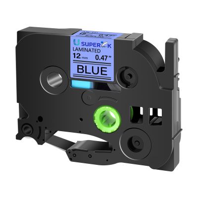 USUPERINK 30 Pack TZe-531 12mm 0.47 Laminated Blue Tape Compatible with Brother P Touch Label Tape 1/2 inch TZe TZ-531 TZe531 Black on Blue TZe TZ Label for PT-H100 PT-H110 D200 D210 D400 D600
