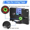 USUPERINK 30 Pack TZe-531 12mm 0.47 Laminated Blue Tape Compatible with Brother P Touch Label Tape 1/2 inch TZe TZ-531 TZe531 Black on Blue TZe TZ Label for PT-H100 PT-H110 D200 D210 D400 D600 view 3