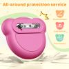 4 Pack Compatible with Apple AirTag Holder for KidsSilicone Cute Air tag Tracker Bracket with Rotating Locking Pin Anti Lostfor Children, Elderly, Luggage, and Clothing view 2