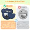 4 Pack Compatible with Apple AirTag Holder for KidsSilicone Cute Air tag Tracker Bracket with Rotating Locking Pin Anti Lostfor Children, Elderly, Luggage, and Clothing view 3