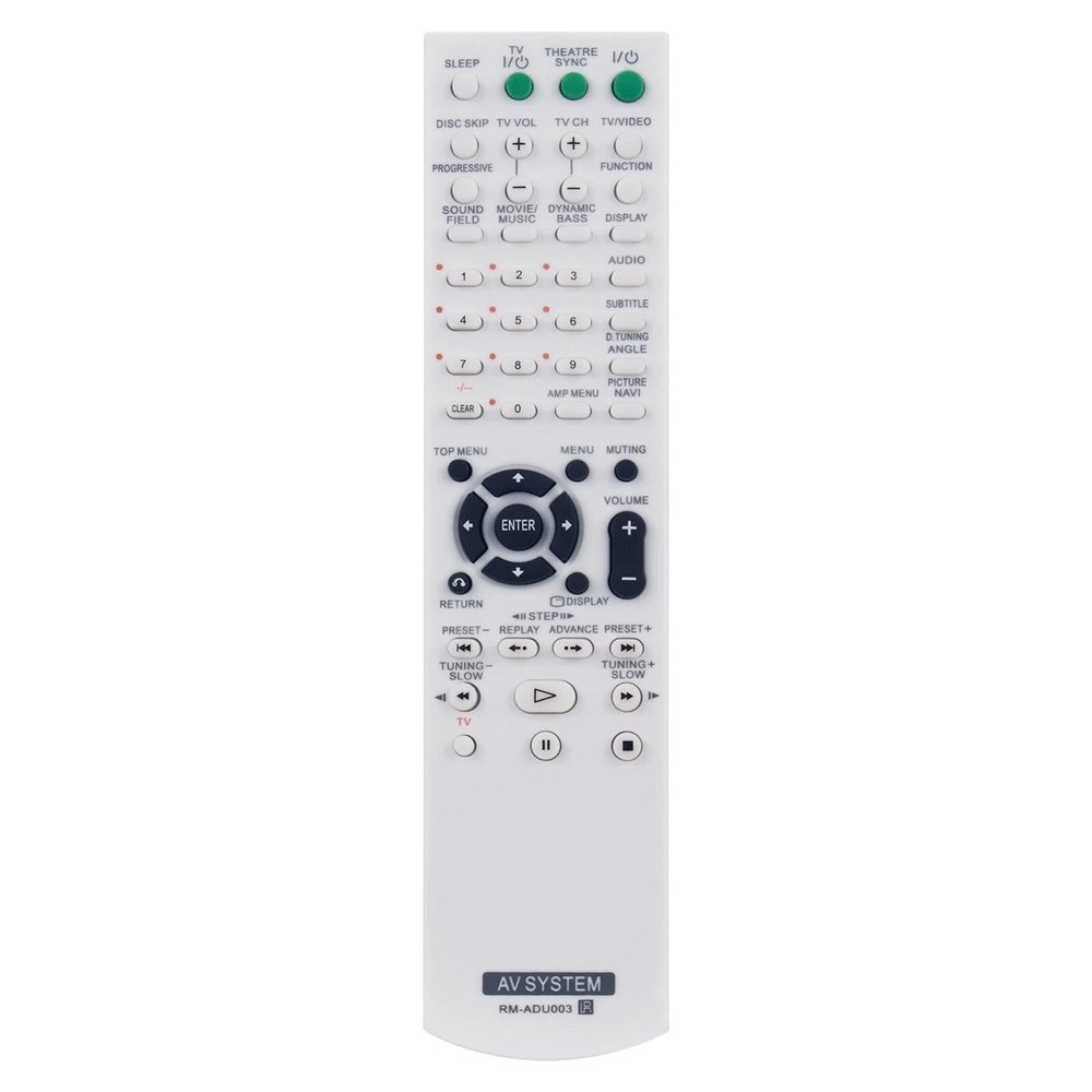 RM-ADU003 DVD Remote Control for Sony DVD Player in Living Rooms or Rooms, No Programming or Pairing Needed, Replacement Remote Compatible Models DAV-DZ120 DAV-DX150 DAV-DX155 DAV-DX170 DAV-DX250