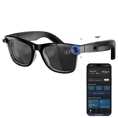 Aspect Living AI Smart Glasses with 8MP Camera, 1080P Video Recording, Real-Time Voice Translator, Open-Ear Audio, Bluetooth & Voice Assistant, Wearable Camera Glasses for Travel, Sports, Meetings