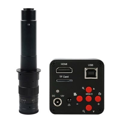 Lab Microscope Slides 50MP 1080P 2K USB Digital Electronic Industrial Video Microscope Camera C-Mount Video Recorder Microscope Parts(300x Lens)