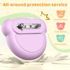 4 Pack Compatible with Apple AirTag Holder for KidsSilicone Cute Air tag Tracker Bracket with Rotating Locking Pin Anti Lostfor Children, Elderly, Luggage, and Clothing view 2