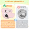 4 Pack Compatible with Apple AirTag Holder for KidsSilicone Cute Air tag Tracker Bracket with Rotating Locking Pin Anti Lostfor Children, Elderly, Luggage, and Clothing view 3