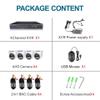 5MP Lite Security Camera System with 500G Hard Drive, 4 Channel AHD TVI DVR Recorder, 4pcs HD Indoor Outdoor Wired Surveillance CCTV Dome Cameras, Smart Motion Detection, Night Vision view 3
