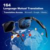 ONKELYIM Smart Translation Glasses, AI Glasses Powered by Chat GPT for Men and Women, 6.0 Bluetooth Sunglasses with Polarized Lens, AI Real-time Translation with Translator 164 languages for Daily Use view 2