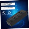 COOLHIYA USB Hub Data Splitter with Independent Control Portable Multifunction Expansion Adapter for Laptop and Computer LED Indicator Overcurrent Protection Cable view 2