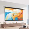 16:9/4:3 Wall Mounted Projector Screen Pull Down, 72/84 in Home Theater Projection Screen Manual Drop Down for Movie Nights Backyards Pool Party(84in 16:9) view 2