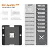Amaoe 18pcs X-16 CPU Tin Plating Platform Kit with Steel Mesh,Magnetic Base,Positioning Board Suitable for X-11,12,13 Max,14,15,16CPU, A11.A12. A13. A14. A15. A16. A17. A18. A18pro Series Tool view 3