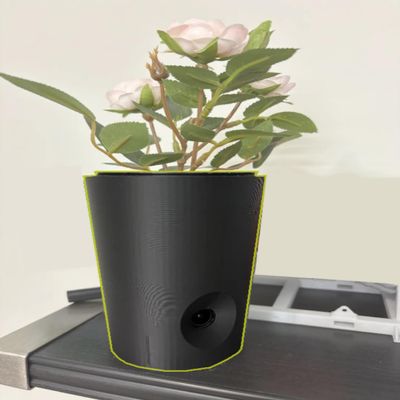 Camera Vase Hideaway for Wyze Discreet V3/V4 - Compatible with IKEA fejka 4.5 inch Fake PlanterConcealed DesignEnhance The Aesthetics of Your Living Space (Black)