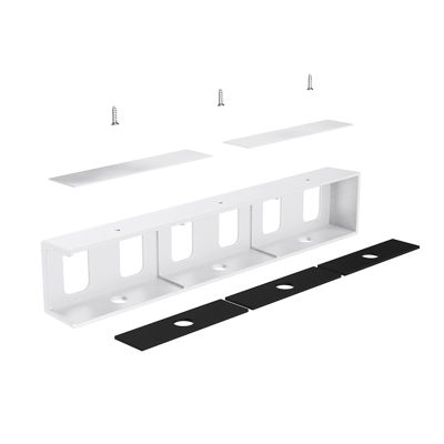 WEISUYUUS Under Desk Laptop Mount Space Saving Organizers Antislip Silicone Pad for Secure Storage and Workspaces Optimization