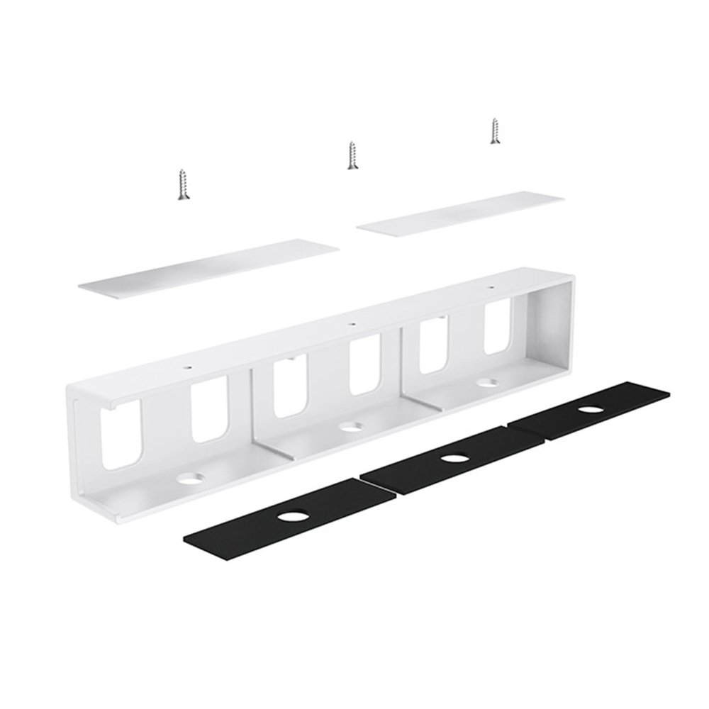 WEISUYUUS Under Desk Laptop Mount Space Saving Organizers Antislip Silicone Pad for Secure Storage and Workspaces Optimization