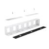 WEISUYUUS Under Desk Laptop Mount Space Saving Organizers Antislip Silicone Pad for Secure Storage and Workspaces Optimization view 1