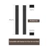 WEISUYUUS Under Desk Laptop Mount Space Saving Organizers Antislip Silicone Pad for Secure Storage and Workspaces Optimization view 4