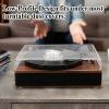 Pancosmy Record Weight Stabilizer 312g Silver, Low Profile Turntable Weight Clamps for Record Player with Soft Base Pad, Fits Under Dust Cover of Turntable Vinyl Disc LP Record Player view 2