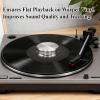 Pancosmy Record Weight Stabilizer 312g Silver, Low Profile Turntable Weight Clamps for Record Player with Soft Base Pad, Fits Under Dust Cover of Turntable Vinyl Disc LP Record Player view 3