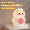 Lwalaneng Dinosaur Shape LED Night Light for Kids Room, Soft Silicone Nursery Lamp with Touch Control, 30-Min Timer, Rechargeable Bedside Lamp for Breastfeeding view 3