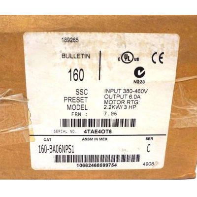 160-BA06NPS1 Inverter 160BA06NPS1 Sealed in Box 1 Year Warranty