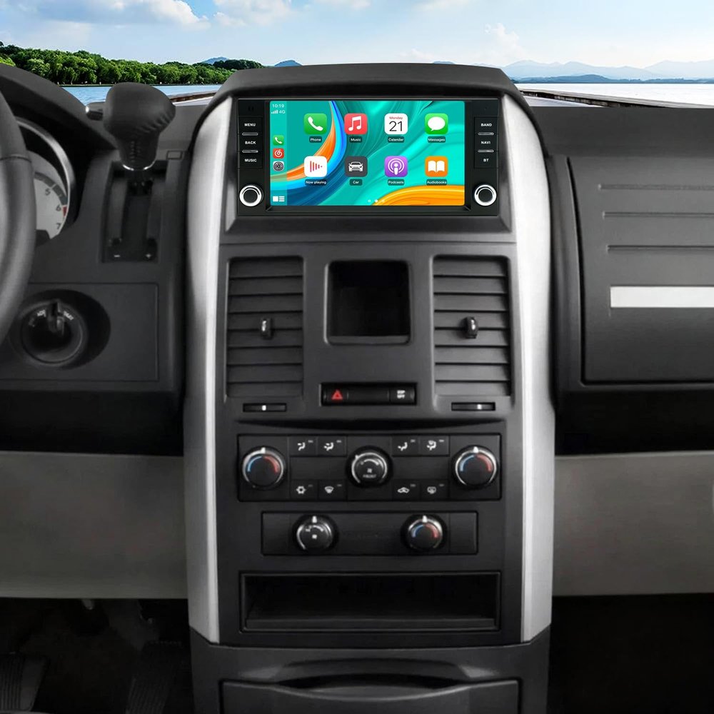Car Stereo For Dodge Grand Caravan 2008-2010 Car Radio Android 13 with CarPlay Wireless Android Auto, 7inch Touchscreen WiFi GPS Mirror Link Bluetooth FM SWC AHD Backup Camera/Microphone 2+32G