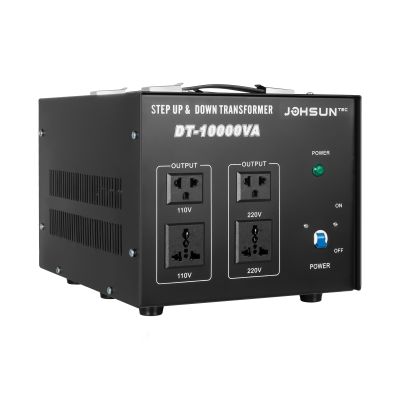 10000VA Voltage Converter Transformer, 110V/220V Heavy Duty Voltage Converter USB Transformer Power Converter Circuit Breaker US Standard Power Cord with 4 Outlets for Most Household Appliances