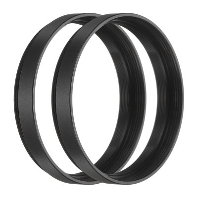 PATIKIL 5mm Telescope Extension Tube, 2Pcs M42 x 0.75mm on Both Sides Aluminum Alloy Lens Adapter Ring Extension Tube for Camera Eyepiece Telescope Accessory, Black