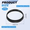 PATIKIL 5mm Telescope Extension Tube, 2Pcs M42 x 0.75mm on Both Sides Aluminum Alloy Lens Adapter Ring Extension Tube for Camera Eyepiece Telescope Accessory, Black view 2