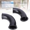 Zopsc 2 Pcs Speaker Port Tube, 90mm ABS Bass Enhancer, Curved Design for Improved Sound Projection, 80mm Hole Size for Subwoofers Bookshelf and Floor Standing Speakers view 2