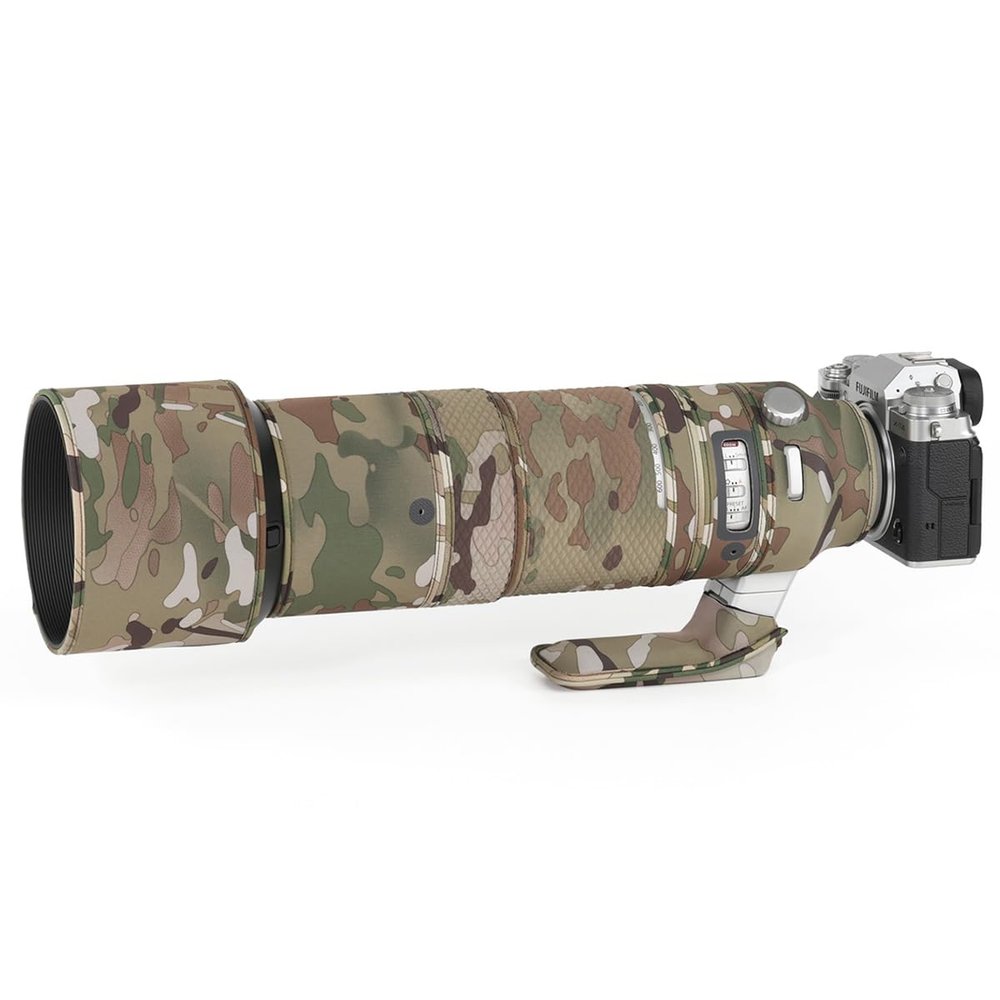 CHASING BIRDS Lens Camouflage Waterproof Coat for FUJIFILM XF 150-600mm F5.6-8 R LM OIS WR Rainproof Lens Protective Cover Version IV (Desert, with 2.0X TC)