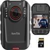 2K Body Camera, Police Body Cam with Video Recording and Ultra Infrared Night Vision, Body Worn Camera for Law Enforcement Recorder (128GB Card Set) view 1
