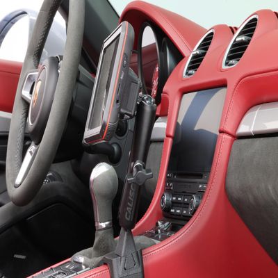 Caliso 1" Ball Hard Mount Compatible with Porsche 991, 718, 981. Fits Garmin Catalyst, Phones and Tablets