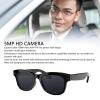 Dpofirs AI Smart Glasses with Camera, 5MP HD 1080P Video Recording Bluetooth Sunglasses for Men Women, Translation, Open Ear Audio for Travel, Vlogging view 2