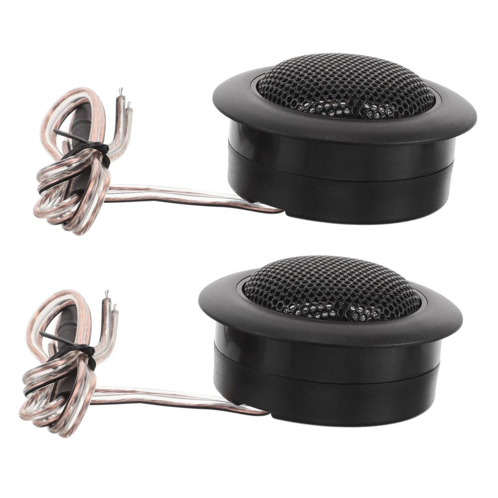 COOLHIYA Car Audio Tweeter Speakers Small Metal Diaphragm High-Frequency Audio Speakers Compact Design for Clear Sound Reproduction in Vehicles