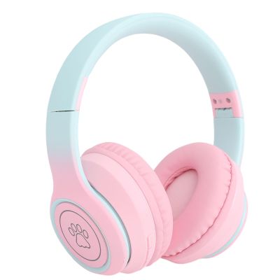 GOWENIC Active Noise Cancelling Headphones, Headphones Over Ear with Mic, Wireless Gaming Headset, HD Audio Deep BassGaming for Laptop, Mobile, Work Travel (Roseate)