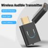 XUMIUZIY Wireless Audible Transmitter, BT5.4 Sound Transmitter with LE Audio and Aura CAST Support for Multiple Devices, Stable Connection, Low Latency view 3