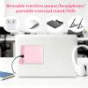 2pcs External Hard Drive Sleeve for Laptop, Self-Adhesive Pouch Holder for Computer Accessories, Reusable Mouse Headset Storage Bag for Portable External USB Cable view 3