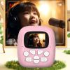 Luqeeg Mini Instant Camera, 24MP 180 Degree Rotation Lens 1080P Video Selfie Digital Camera with Music Player Games & 1 Roll Print Paper for Children Festival Christmas Birthday view 2