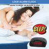 Digital Alarm Clock | AM/FM Clock Radio with Red LED Display, Loud Alarm for Heavy Sleepers | Desk or Bedside Clock view 3
