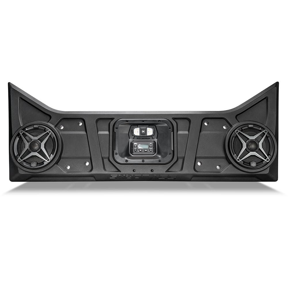 SSV Works 2024-2026 Polaris RZR XP 1000 / 4XP 1000 Easy-to-Install Overhead Soundbar w/MRB3S Radio, Built-in 200watt 4-Channel Amp and Two 6.5" 120w A6 Speakers 250-WP3-RXP1O2A