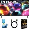 LG 43 Inch Class UA7000 Series LED AI 4K UHD Smart webOS TV 2025 HDR Voice Control Wi-Fi ThinQ AI w/Monster MCGOLDUHD5 HDMI Cable, 12 Mo CPS Protection & SURF201V Screen Cleaner view 2