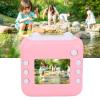 Luqeeg Mini Instant Camera, Dual Lens 24MP 1080P Video 2.4 Inch Screen Fun Games Music Playback USB Rechargeable Thermal Print Camera with Print Paper for Children Festival Travel view 3