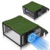 Benut Golf Simulator Projector Cover, Floor-Mounted Projector Enclosure with Cooling Fan and Turf Cover, Durable Protection for Your Golf Simulation, Easy installation view 1