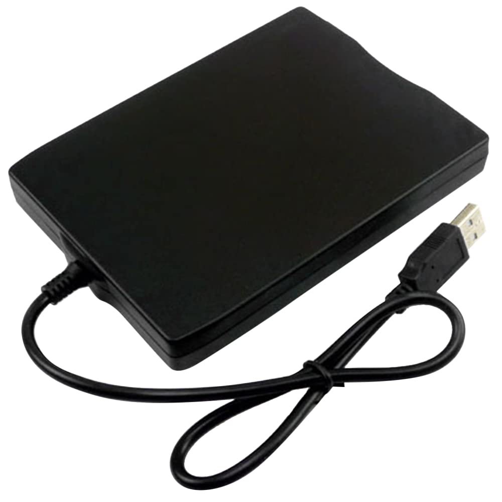 TKOWTB USB Portable Diskette Drive 1.44Mb 3.5 Inch 12 Mbps USB External Portable Floppy Disk Drive Diskette FDD for Laptop