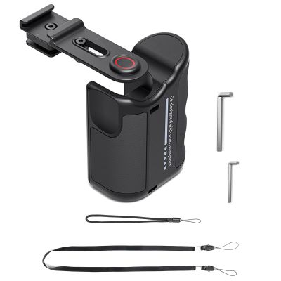 Sports Camera Hand Grip 1/4" Mounting Thread Secure Street Photography Handle with Neck Wrist Strap Fit for Hero Series